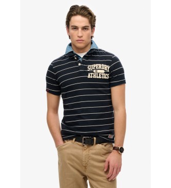 Superdry para hombre. M1110436A Polo de punto Vintage Athletic marino (XL), Casual, Algodón, Manga corta