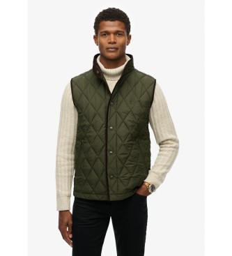 Superdry Chaleco Quilted Estate verde