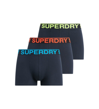 Superdry para hombre. M3110450B Set 3 Bóxers Lisos marino (XL), Homewear, Algodón