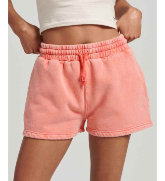 Superdry para mujer. W7110387A Short de chándal Vintage Wash naranja (L), Casual, Deportivo, Algodón