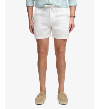 Superdry para hombre. M7110520A Shorts Merchant Lino blanco (L), Casual