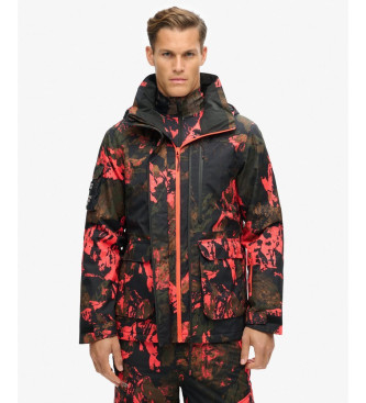 Superdry para hombre. MS110178A Chaqueta Ultimate Rescue naranja (M), Casual, Deportivo, Camuflaje, Nieve, Poliéster Reciclado, Sostenible