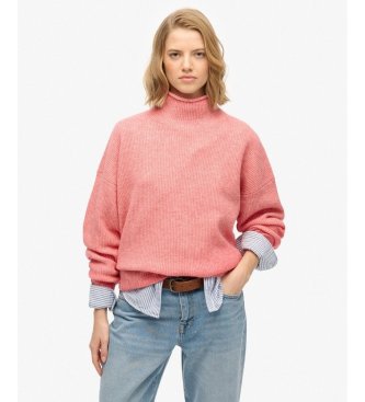 Superdry för kvinnor. W6110649A Jersey Slouchy röd (XS), Casual, Akryl