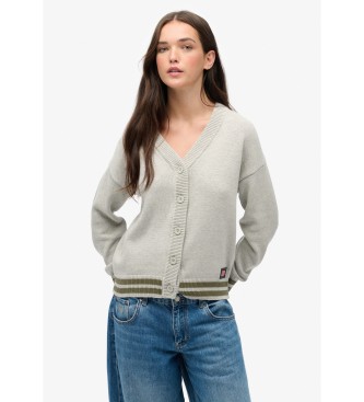 Superdry para mujer. W6110642A Jersey Slouchy gris (M), Casual, Algodón