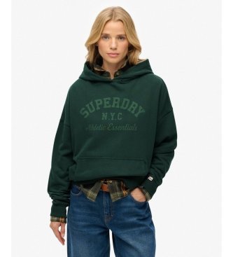 Superdry Sudadera Athletic Essentials Relax verde