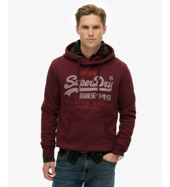 Superdry Sudadera Duo Classic granate