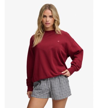 Superdry Sudadera Essential Heritage burdeos