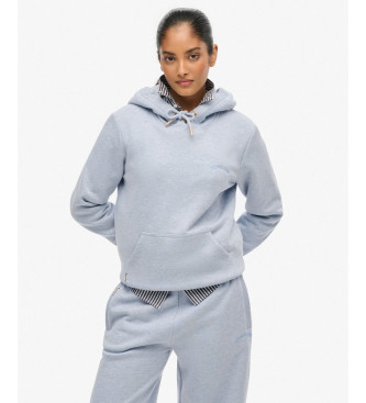 Superdry para mujer. W2012559A Sudadera Essential Logo azul (XXS), Casual, Algodón, Manga larga
