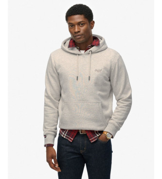 Superdry para hombre. M2014404A Sudadera Essential Logo Hoodie HB gris (S), Casual, Algodón