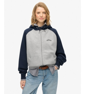 Superdry para mujer. W2012476A Sudadera Essential Logo OSZ Raglan marino (XS), Casual, Algodón