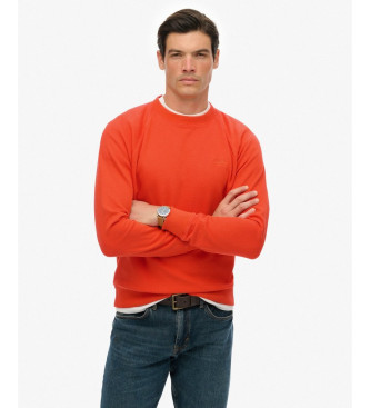 Superdry para hombre. M2014307A Sudadera Essential Logo Raglan naranja (M), Casual, Algodón