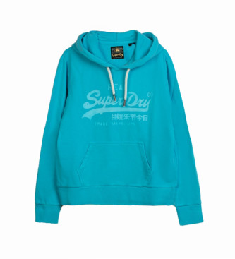 Superdry - pour femme. sweatshirt neon vl graphic blue