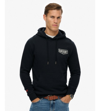 Superdry para hombre. M2014295A Sudadera Work Loose negro (M), Casual, Algodón