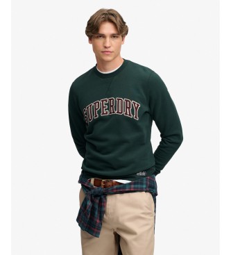 Superdry Sudadera Athletic Applique Relaxed verde