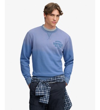 Superdry Sudadera Block Text azul