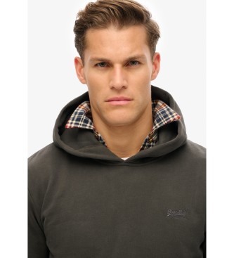 Superdry para hombre. M2014168A Sudadera con capucha y logotipo Essential negro (M), Casual, Algodón 2