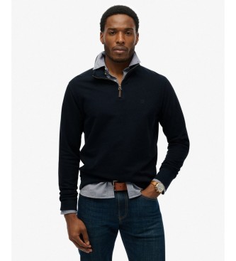 Superdry Sudadera con media cremallera Classic Essential marino