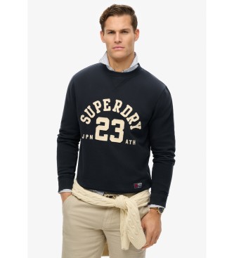 Superdry para hombre. M2014012A Sudadera Vintage Athletic marino (XL), Casual, Algodón