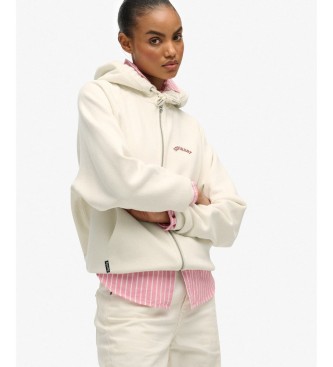 Superdry para mujer. W2012689A Sudadera Essential Logo blanco (S), Casual, Algodón