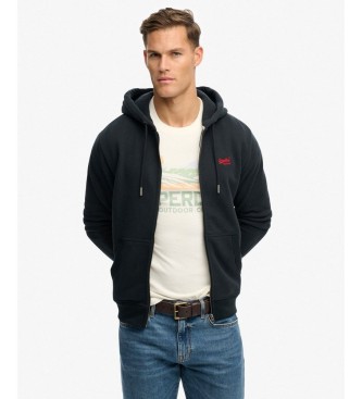 Superdry para hombre. M2014128A Sudadera Essential Logo Zip marino (3XL), Casual, Algodón