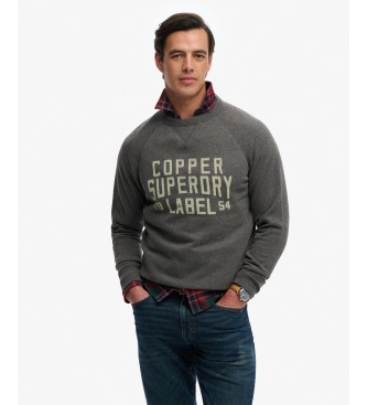 Superdry Sudadera Merchant Vintage gris