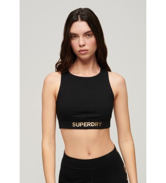 Superdry - pour femme. soutien-gorge de sport ? logo sportswear noir