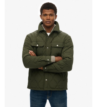 Superdry para hombre. M5012212A Chaqueta Surplus Liner verde (L), Casual, Sostenible, Nylon reciclado