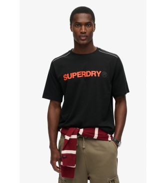 Para hombre. M1012027A Camiseta de corte relajado con logotipo Tech (XXL), Casual, Algodón, Manga corta
