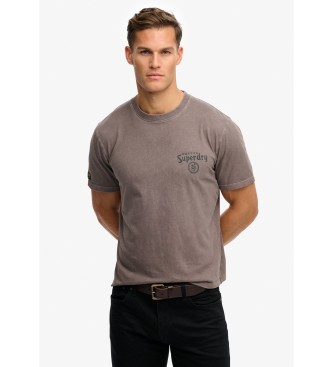 Superdry Camiseta Tokyo Narrative marrón