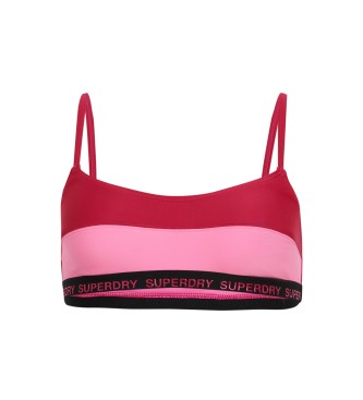 Top de bikini elástico tipo bralette rosa (XL), Beachwear, Poliéster Reciclado, Sostenible