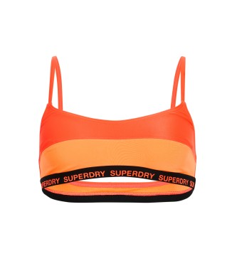 Top de bikini elástico tipo bralette naranja (XL), Beachwear, Poliéster Reciclado, Sostenible