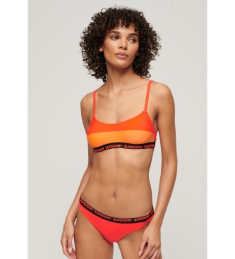 Superdry para mujer. W3010396A Top de bikini elástico tipo bralette naranja (S), Beachwear, Poliéster Reciclado, Sostenible 2