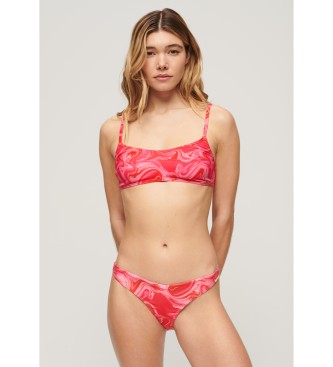 Superdry para mujer. W3010392A Top de bikini estampado tipo bralette rosa (S), Beachwear, Poliéster Reciclado, Sostenible 2