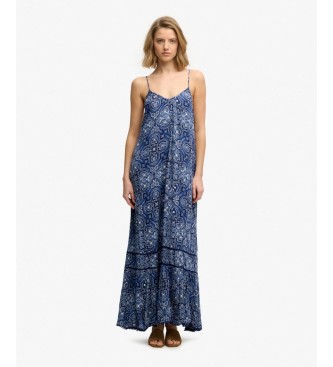 Superdry Vestido azul marino