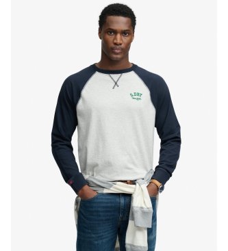 Superdry Camiseta Vintage Athletic Baseball gris