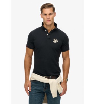 Superdry para hombre. M1110449A Polo Vintage Athletic Emb marino (XL), Blanco, Casual, Algodón, Manga corta