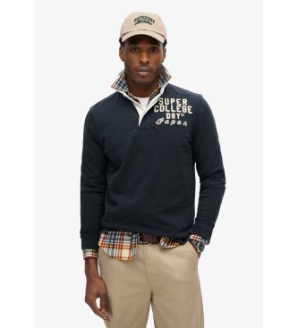 Superdry para hombre. M6010847A Polo Athletic marino (XXL), Casual, Algodón, Manga larga