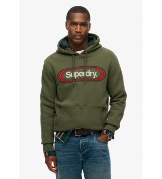 Superdry Sudadera con capucha Vintage Trade Tab verde militar