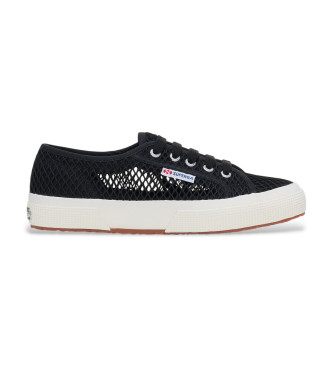 Superga para mujer. S2135GW Zapatillas 2750 Mesh blanco (37), Negro, Plano, Cordones, Casual