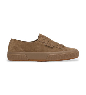 Superga unisex. S11B1CW Zapatillas de Piel 2750 Suede Flesh Out marrón (45), Plano, Cordones, Casual