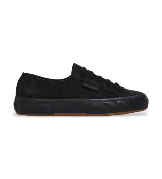 Superga unisex. S11B1CW Zapatillas de Piel 2750 Suede Flesh Out negro (43), Plano, Cordones, Casual