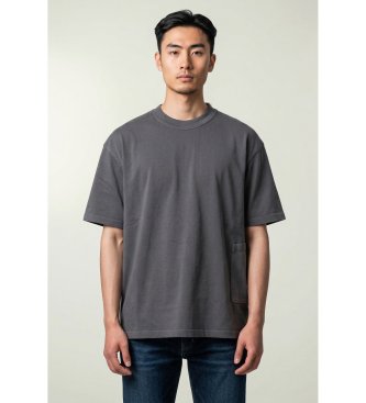 Ten c para hombre. 26CTCUH02015 Camiseta de manga corta gris (M), Casual, Algodón