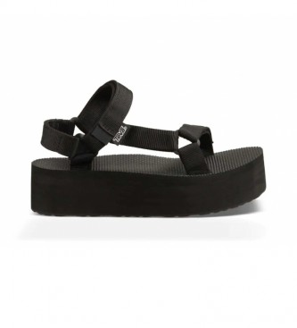 Teva para mulher. Sandálias W Flatform Universal preto -Altura da Pla