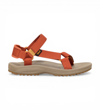 Teva para mujer. 1017424 Sandalias Winsted naranja (39), Plano, 1 a 3cm, Velcro, Casual