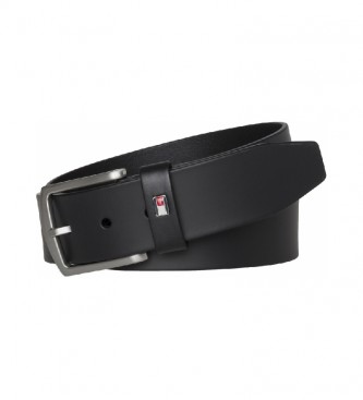 Tommy Hilfiger para hombre. E367863162 Cinturón de Piel Denton negro (95 cm), Casual
