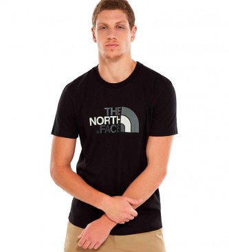 The North Face para homem. T-shirt Preto fÃ¡cil The North Face
