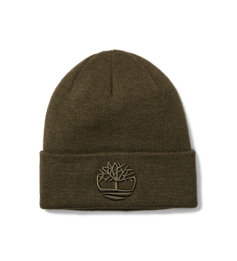 Timberland para hombre. TB0A65HPA581 Gorro Bordado 3D verde oscuro (OSFA), Casual, Poliéster