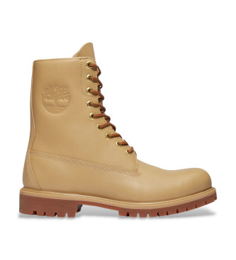 Timberland para hombre. TB0A6FQ3EN21 Botas de Piel 8-Inch Premium impermeables beige (46 W), Plano, Cordones, Casual, Outdoor