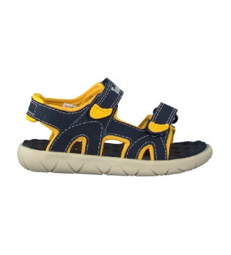 Timberland unisex para niños. TB0A1QXU0191 Sandalias Perkins Row marino (25), Plano, Velcro, Casual, moda infantil