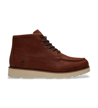 Timberland para hombre. TB0A6CEPEM61 Botines de Piel chukka de media caña Britton Mills marrón (41.5), Plano, Cordones, Casual